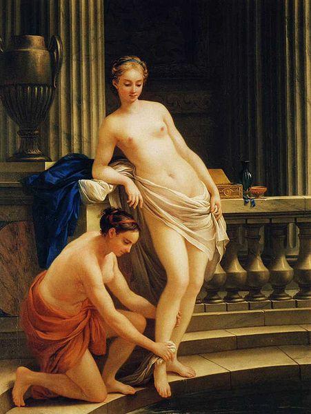Joseph Marie Vien Greek Woman at the Bath oil painting picture